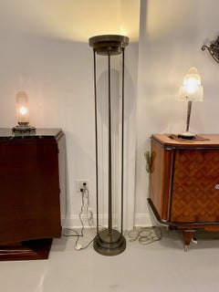 Pair of Art Deco Floor Lamps with Skyscraper Motif