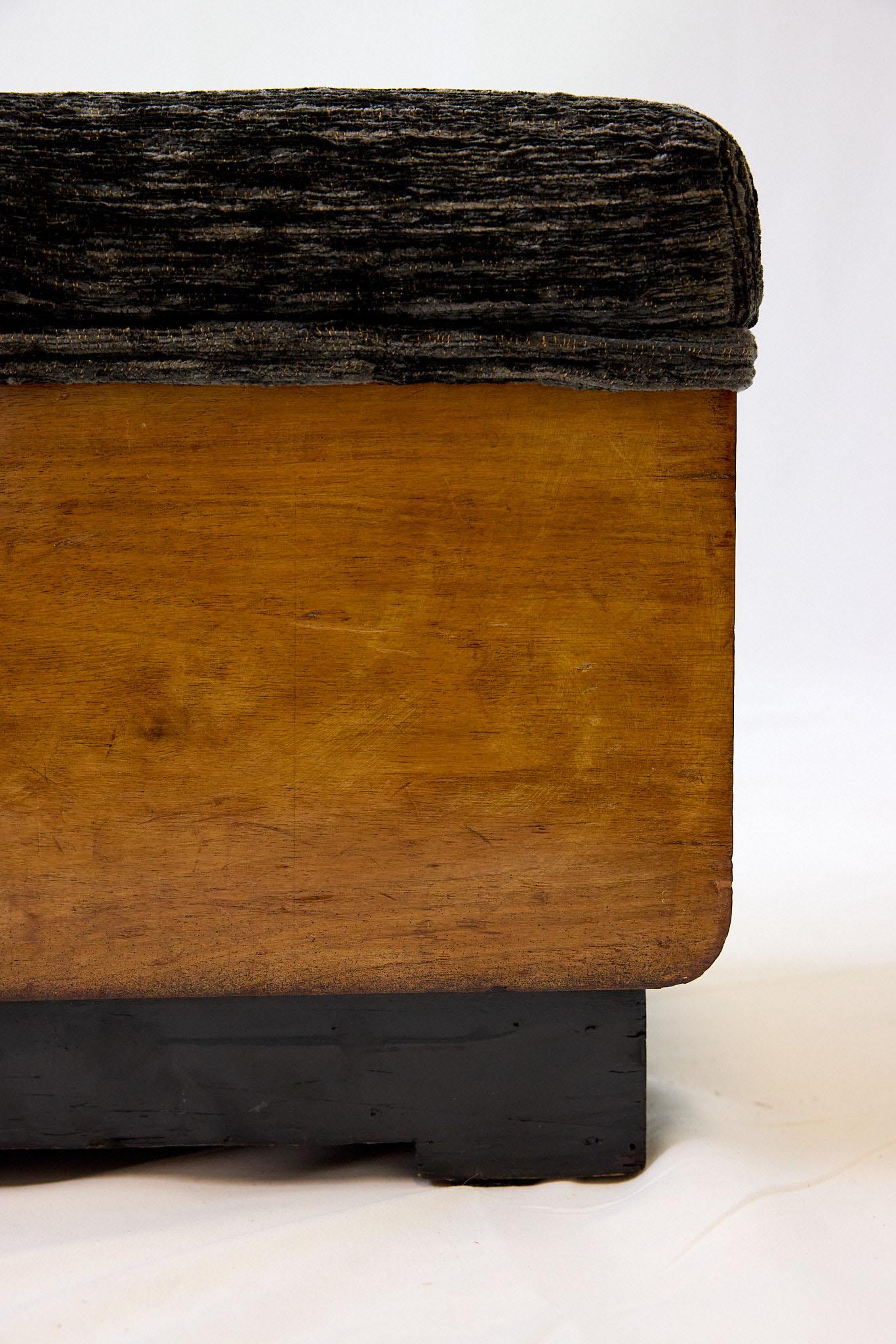 Paire de tabourets Art Déco en noyer, Italie années 1930 en vente 6
