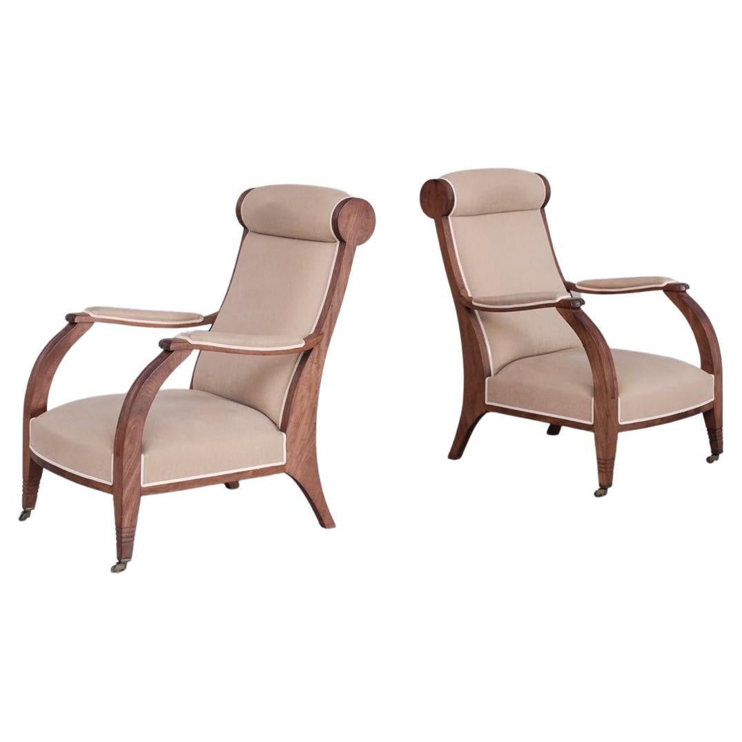 Pair of Art Deco French Armchairs