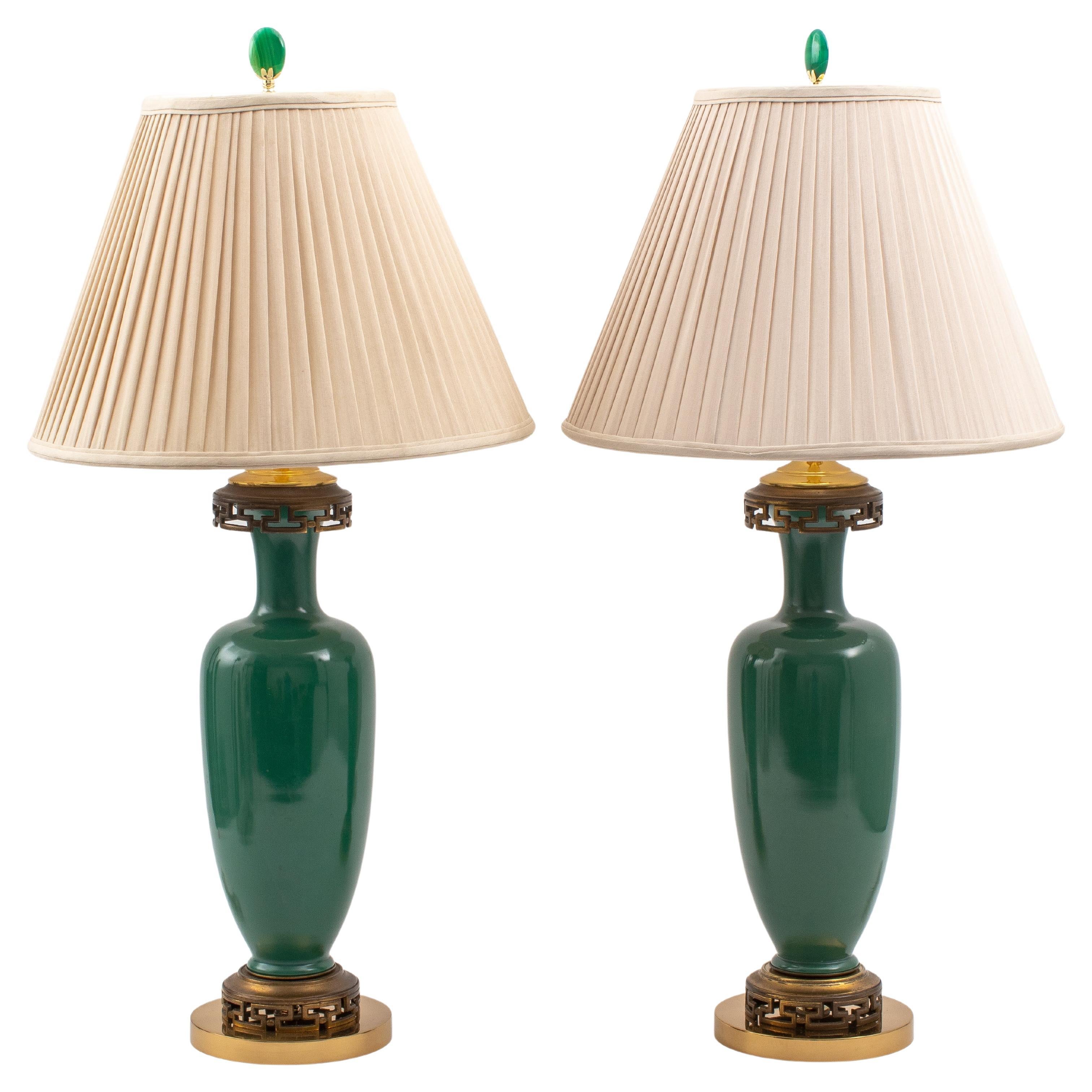 Pair French Art Deco Lamps at 1stDibs