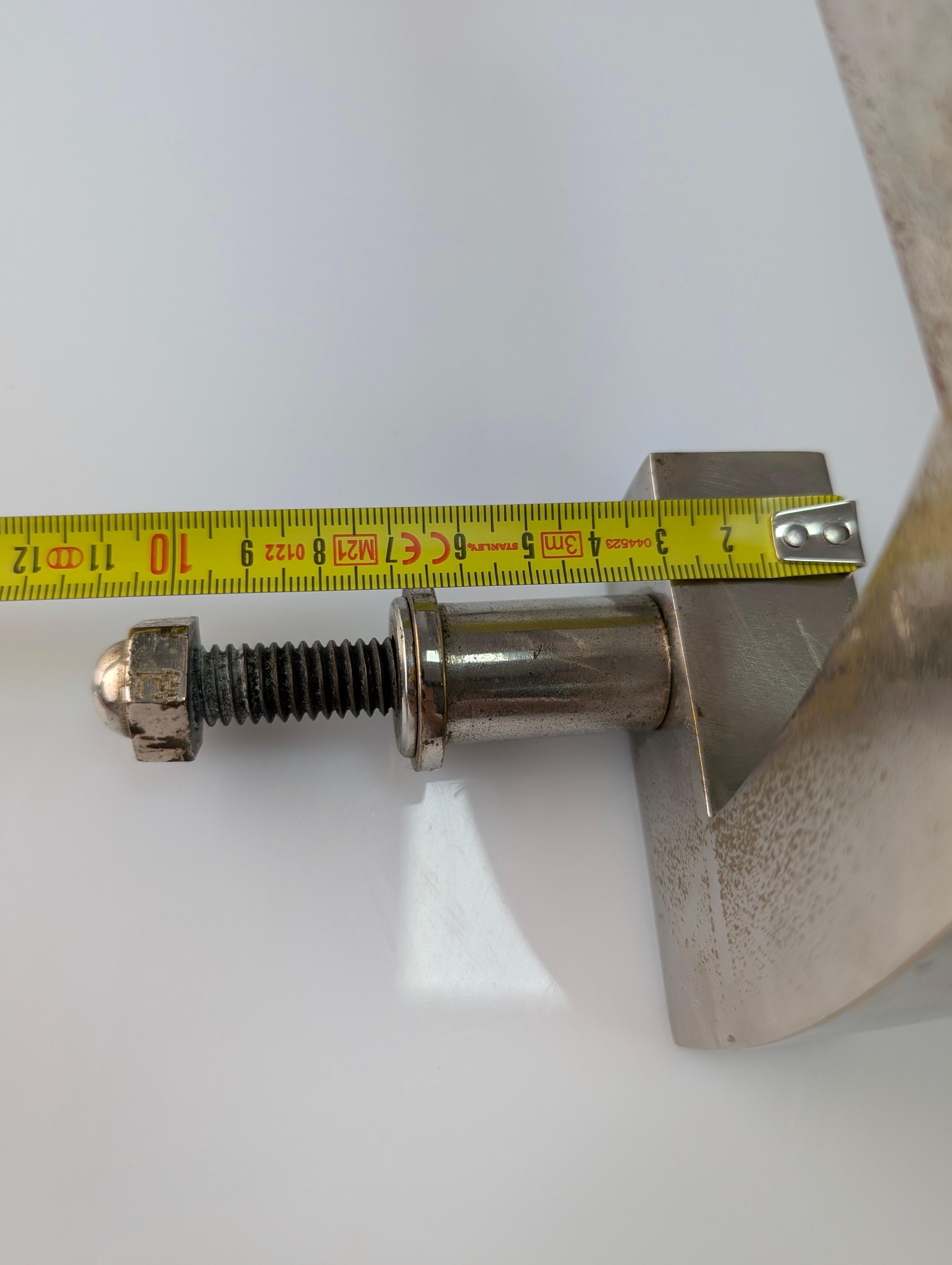 Coppia di maniglie per porte cromate in stile Art Déco, anni '20 in vendita 5