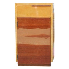 Pair of Art Deco Gilbert Rohde for Herman Miller Bird's-Eye Maple Nightstands