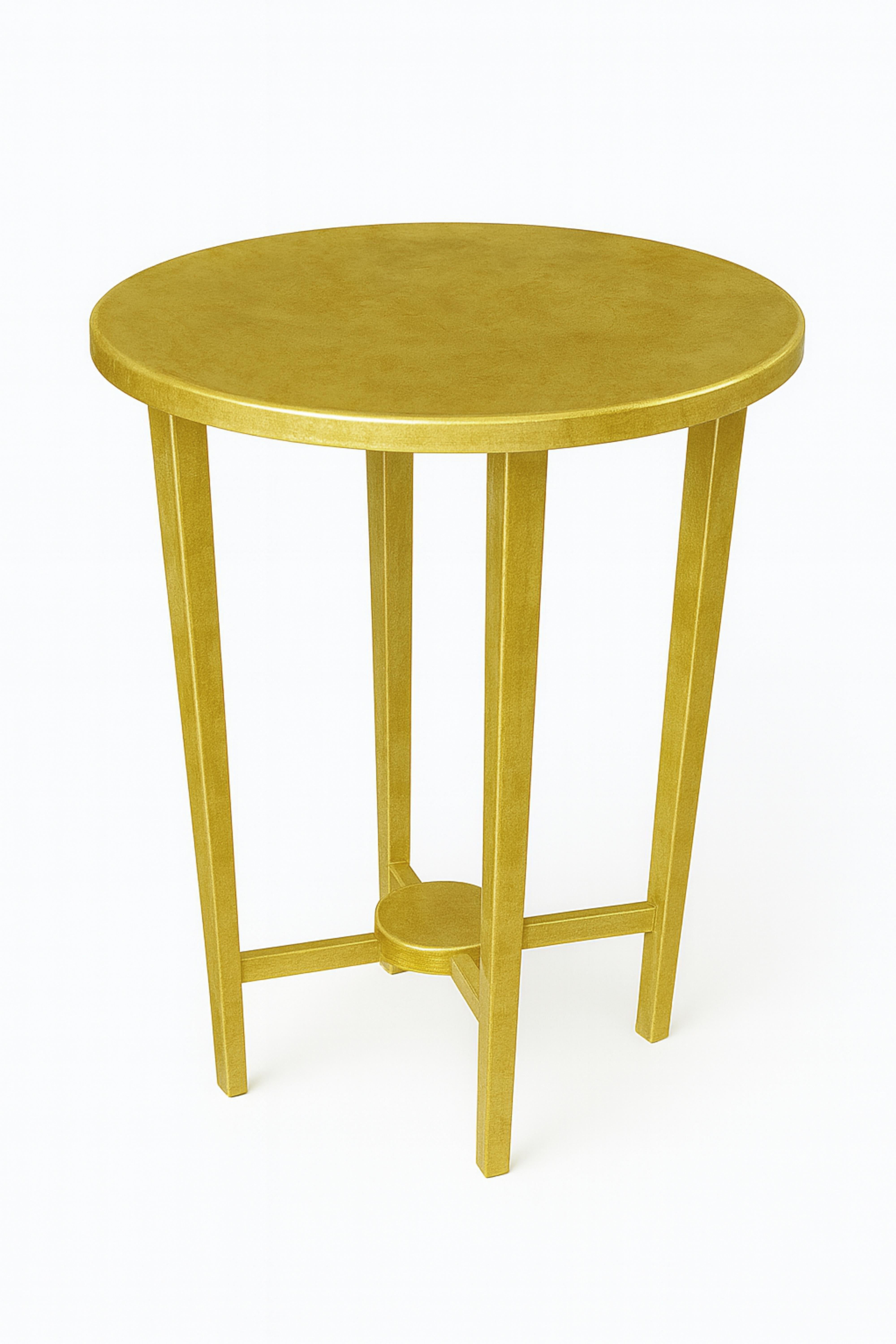 Art déco Paire de guéridons Art Déco dorés, 20e siècle en vente