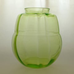 Pair of Art Deco Glass Vases