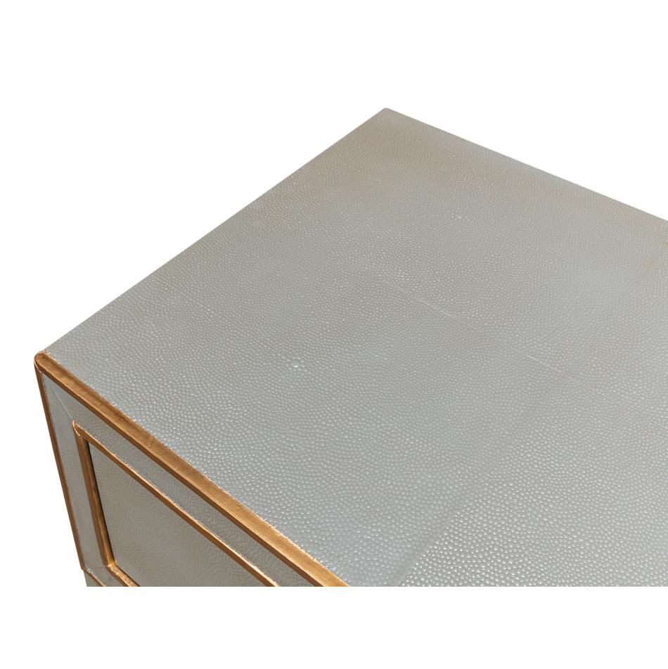 Pair of Art Deco Grey Nightstands en vente 3