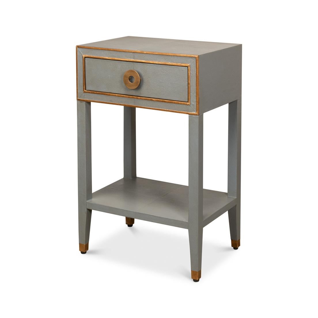 Pair of Art Deco Grey Nightstands en vente 5