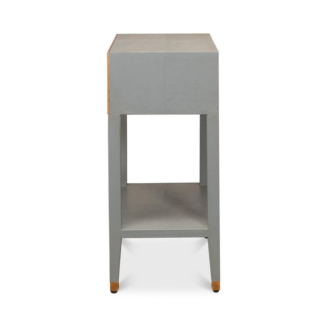 Pair of Art Deco Grey Nightstands en vente 2