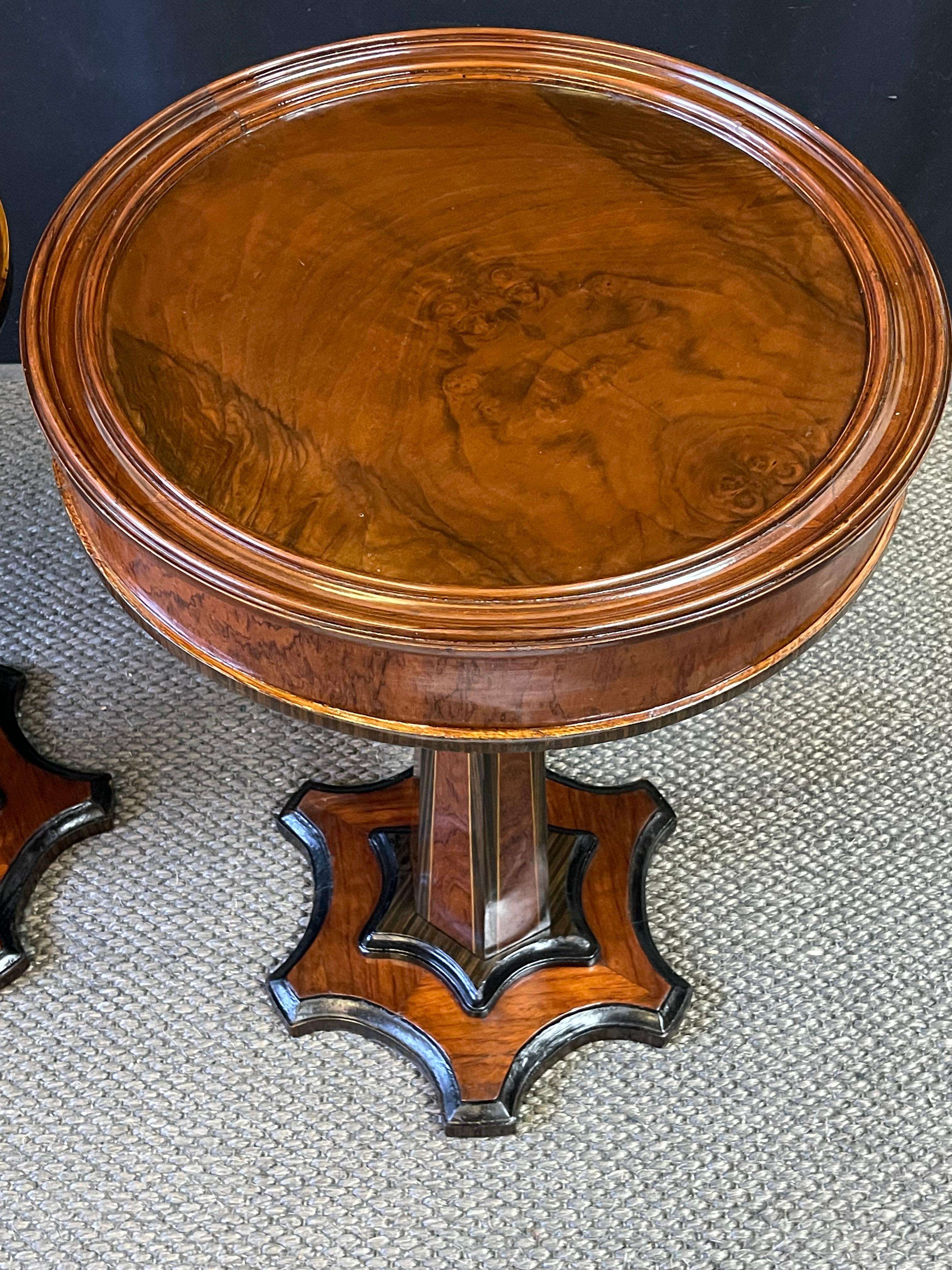 French Pair of Art Deco Gueridon Tables For Sale