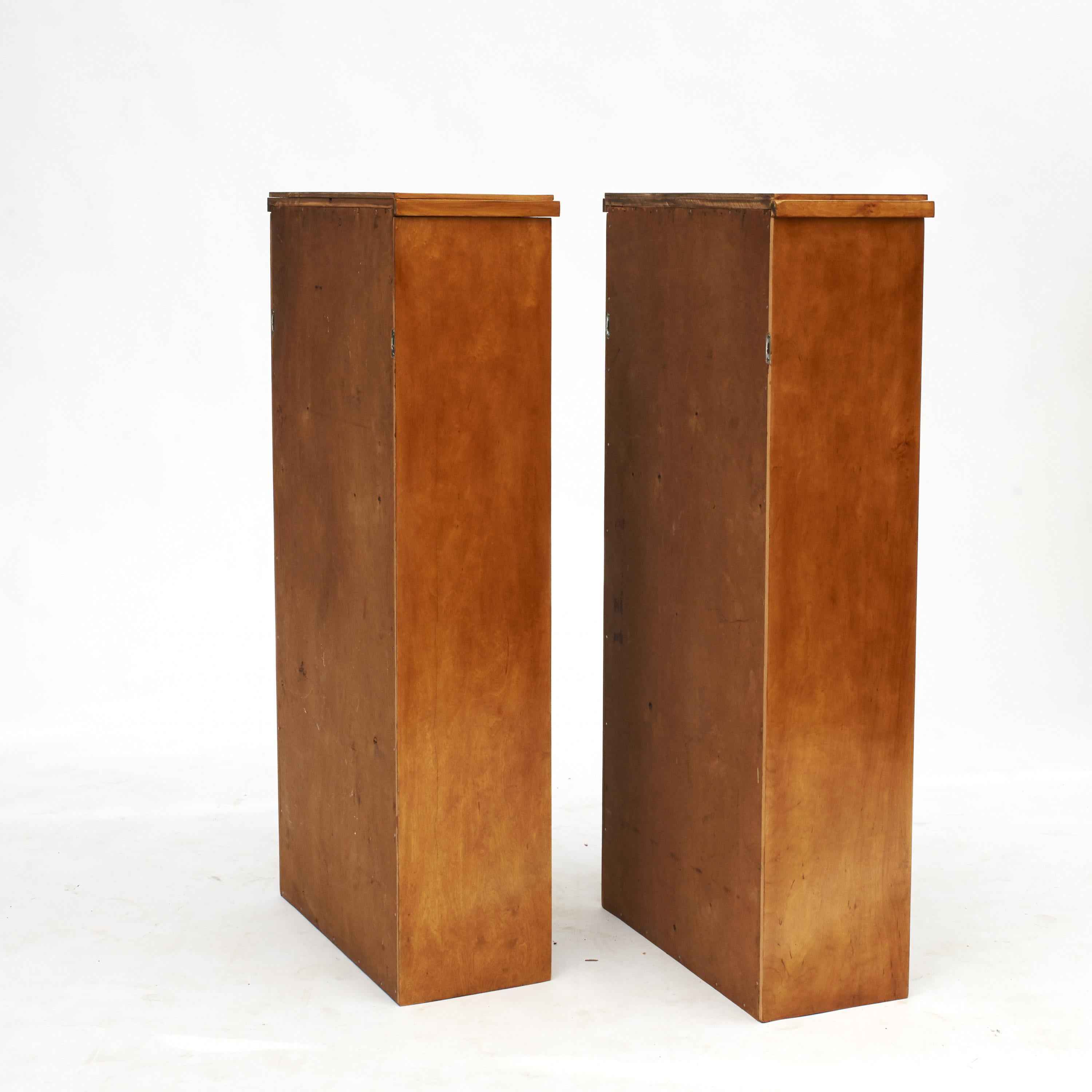 20th Century Pair of Art Deco Hanging Wall Cabinets