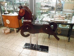 Par de  Caballo grande Art Decó, 1940, Francia
