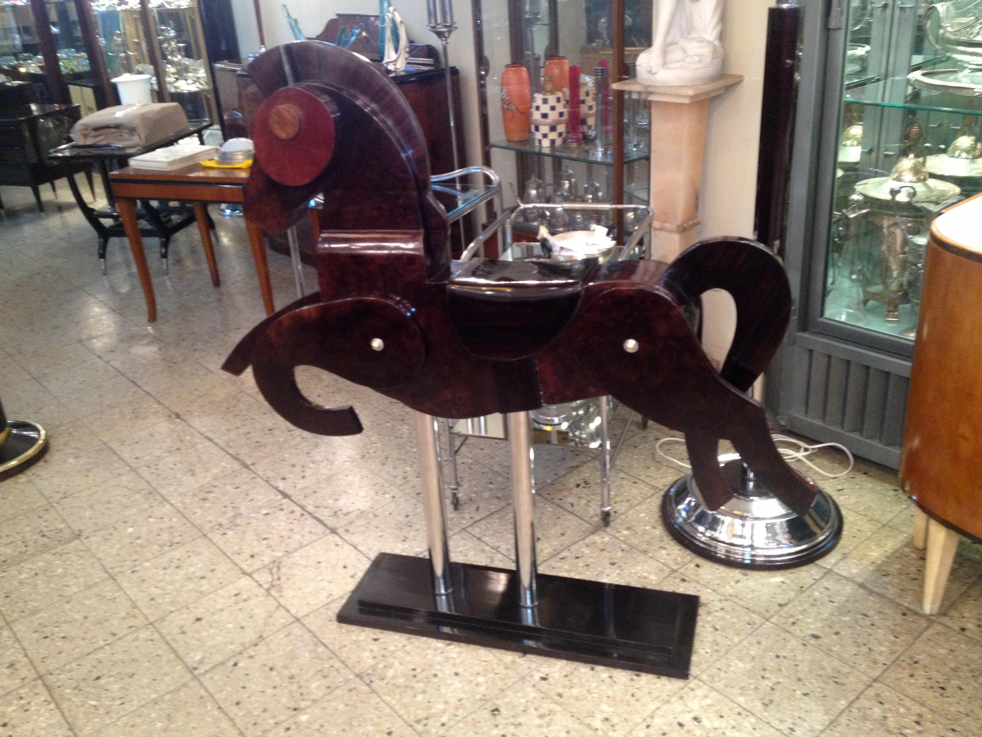 Mid-20th Century Pair of  bigs Art Deco Horse, 1940, France For Sale