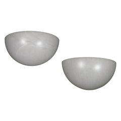 Pair of Art Deco inspired alabaster sconces