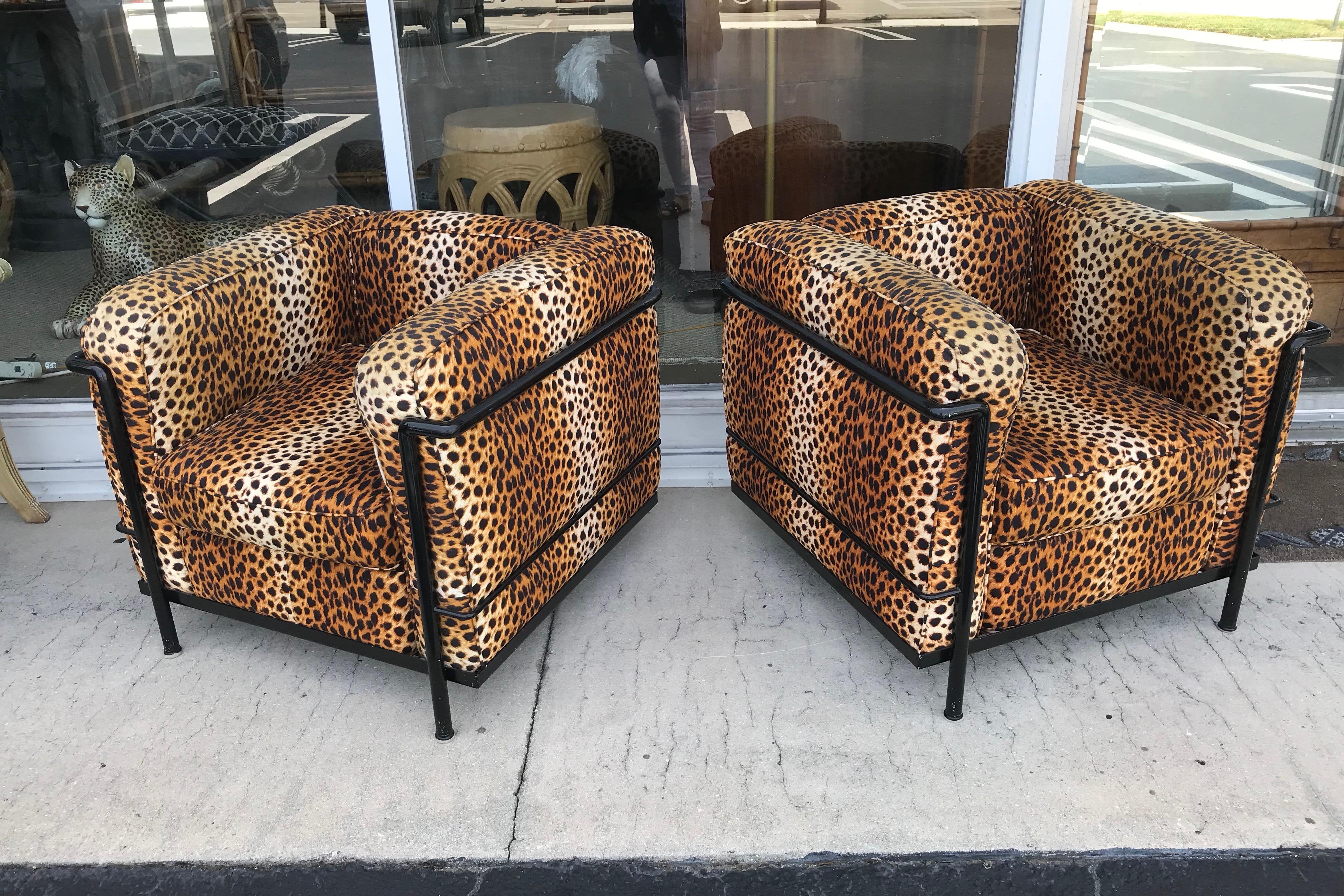 leopard fauteuil