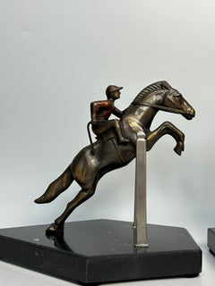 Pair of Art Deco Jockey Bookends