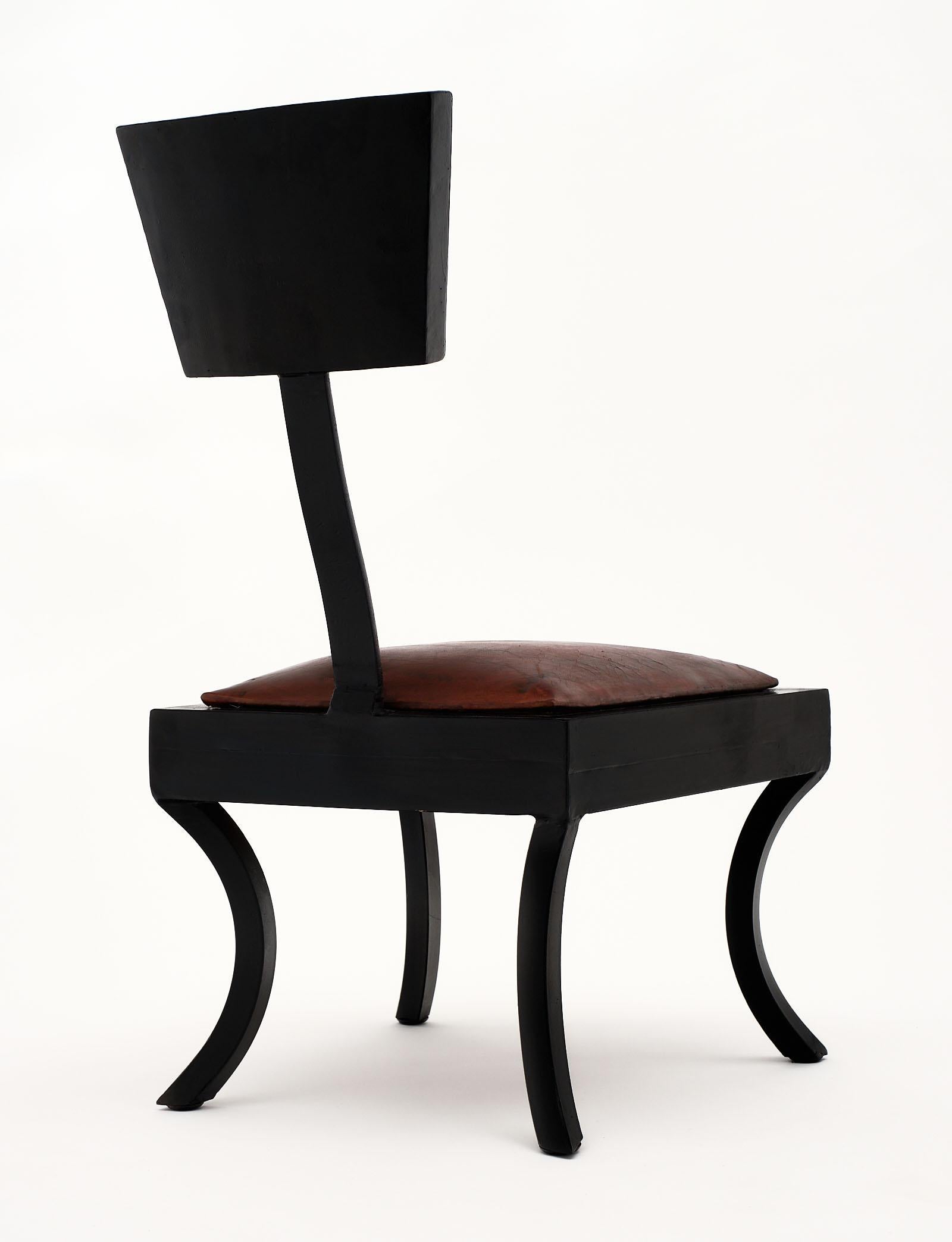 Pair of Art Deco Klismos Low Chairs 3