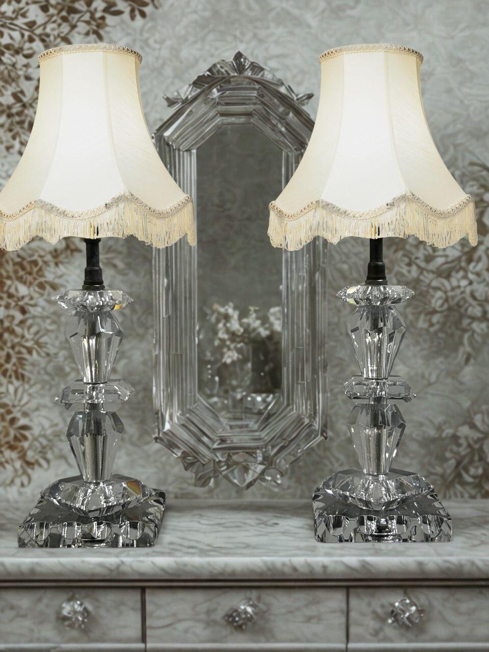Coppia di lampade Art Déco di Baccarat, Francia 1940 circa, attribuite a Jacques Adnet in vendita 3