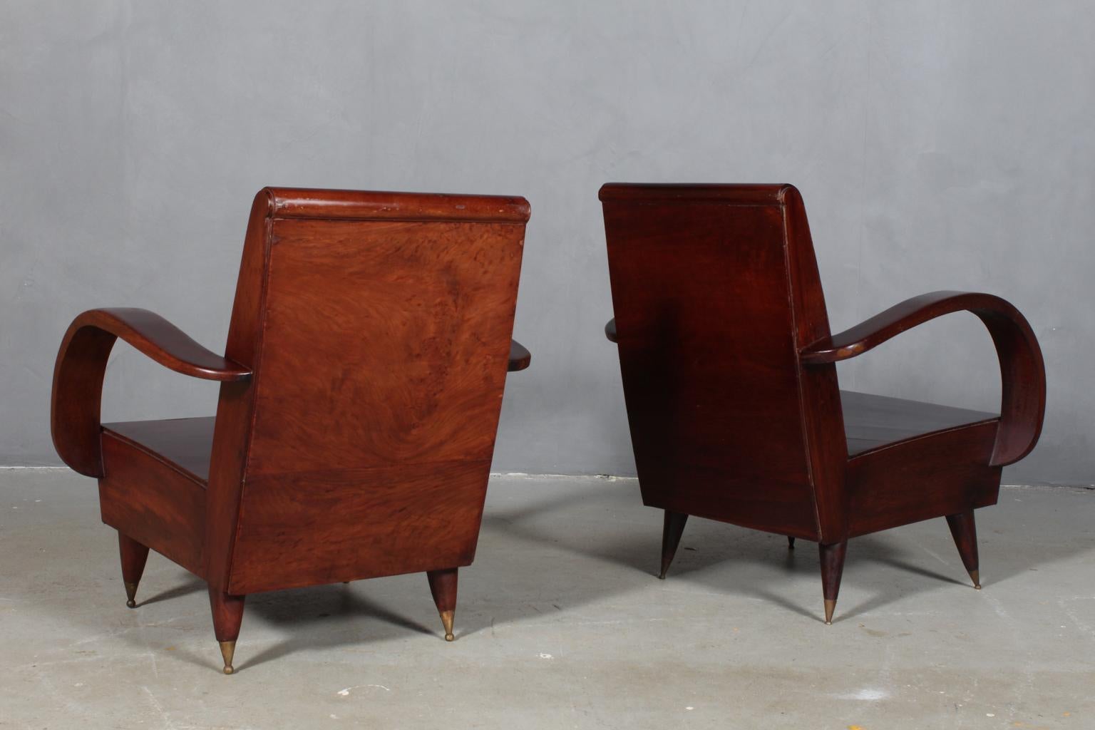 Pair of Art Deco Lounge Chairs, Second Half of the 20th Century 2