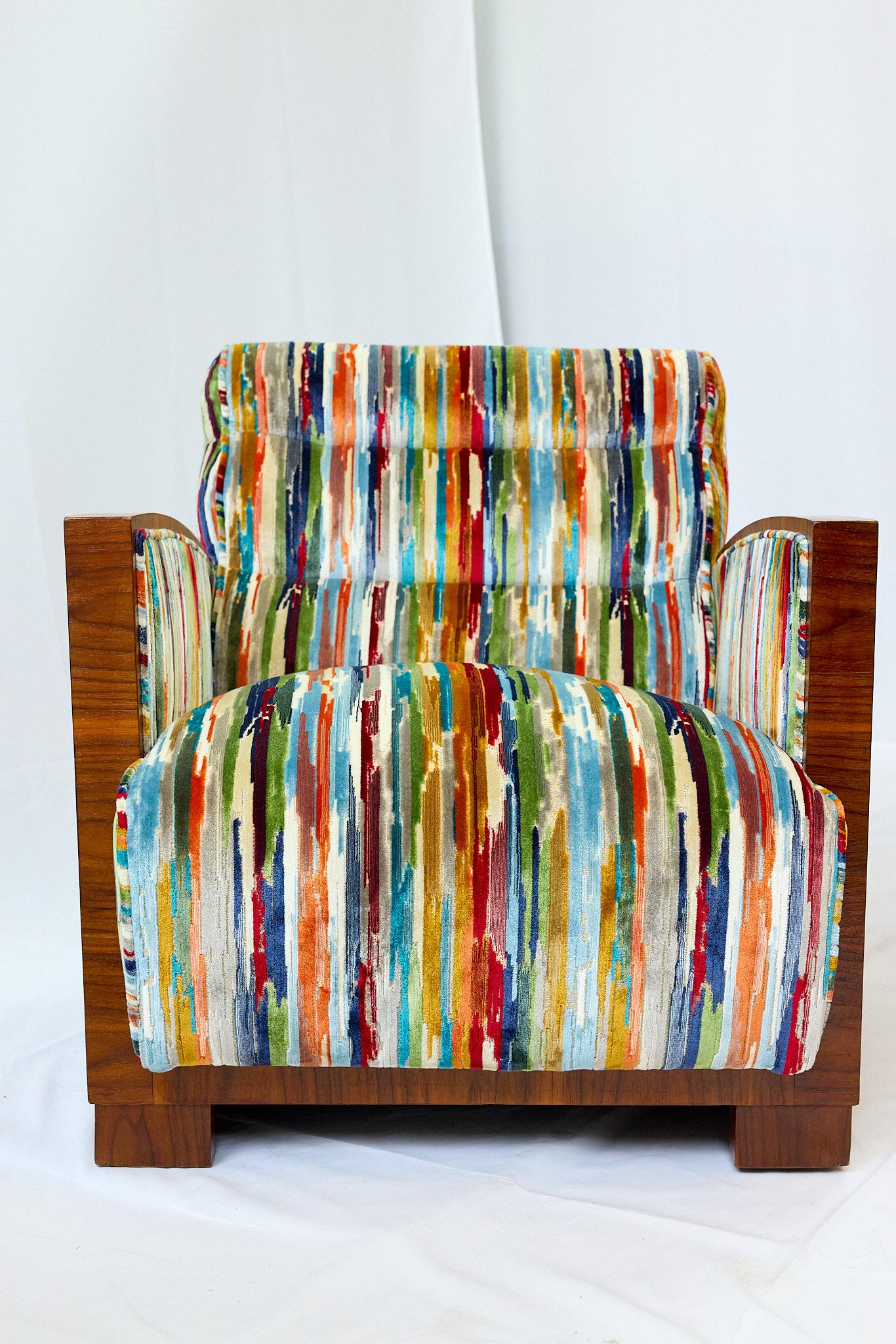 Pareja de sillones Art Decó Italiano en venta