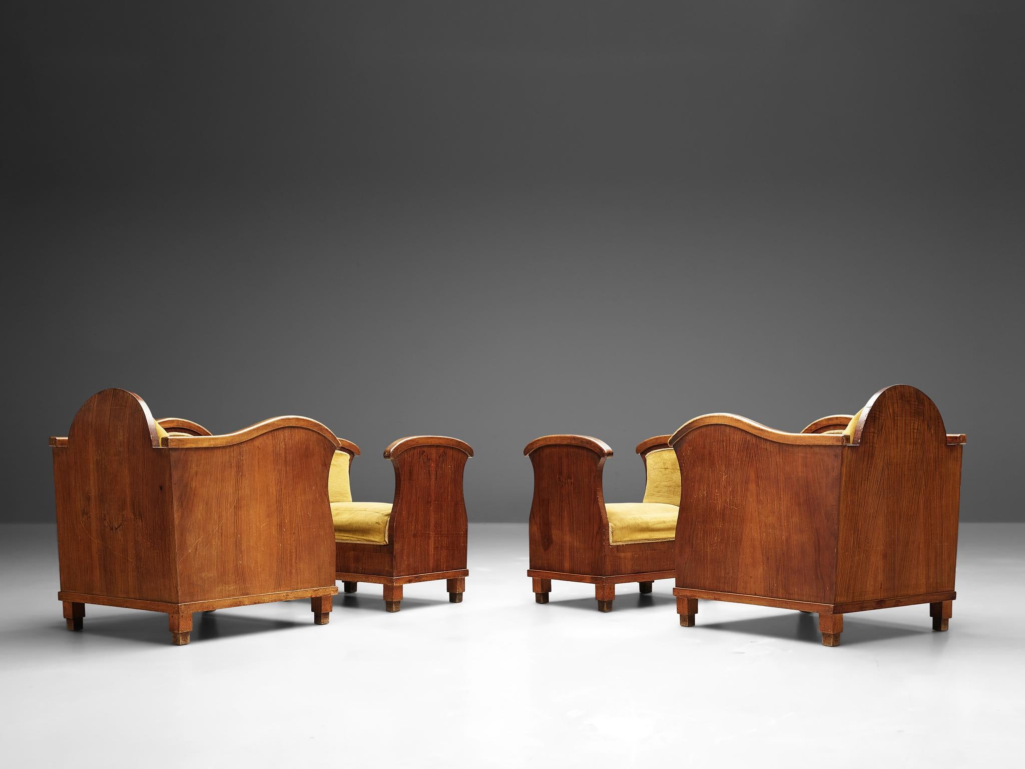 Pair of Art Deco Lounge Chairs 1