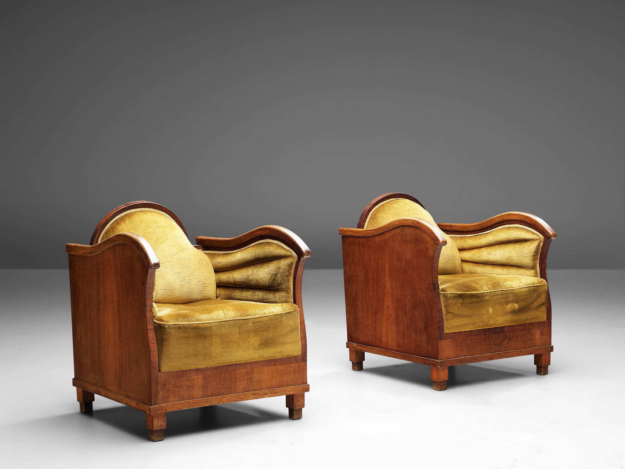 Pair of Art Deco Lounge Chairs 3