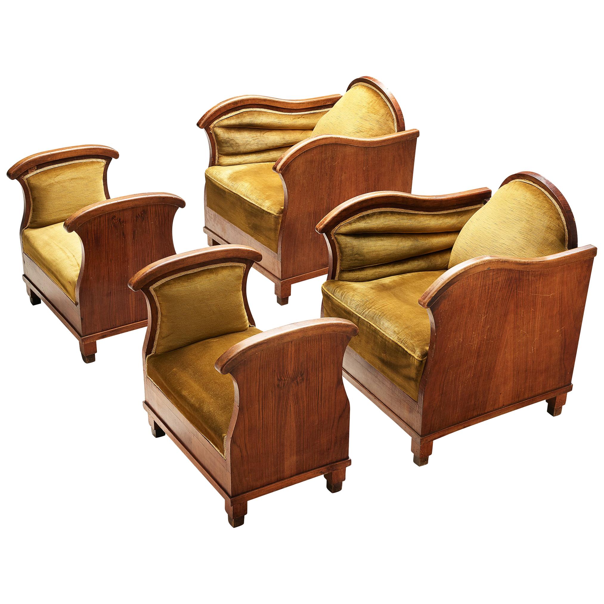 Pair of Art Deco Lounge Chairs