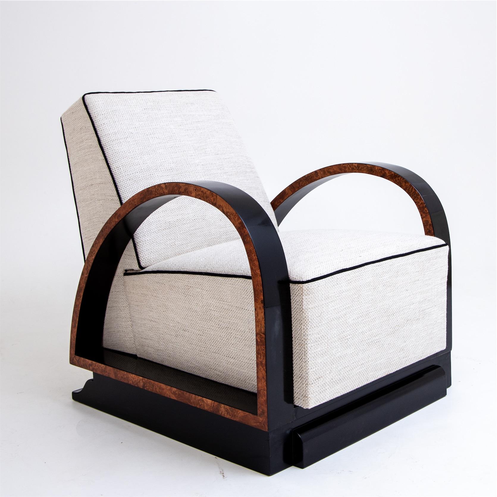 Paire de fauteuils de salon Art Déco, France, années 1920 3