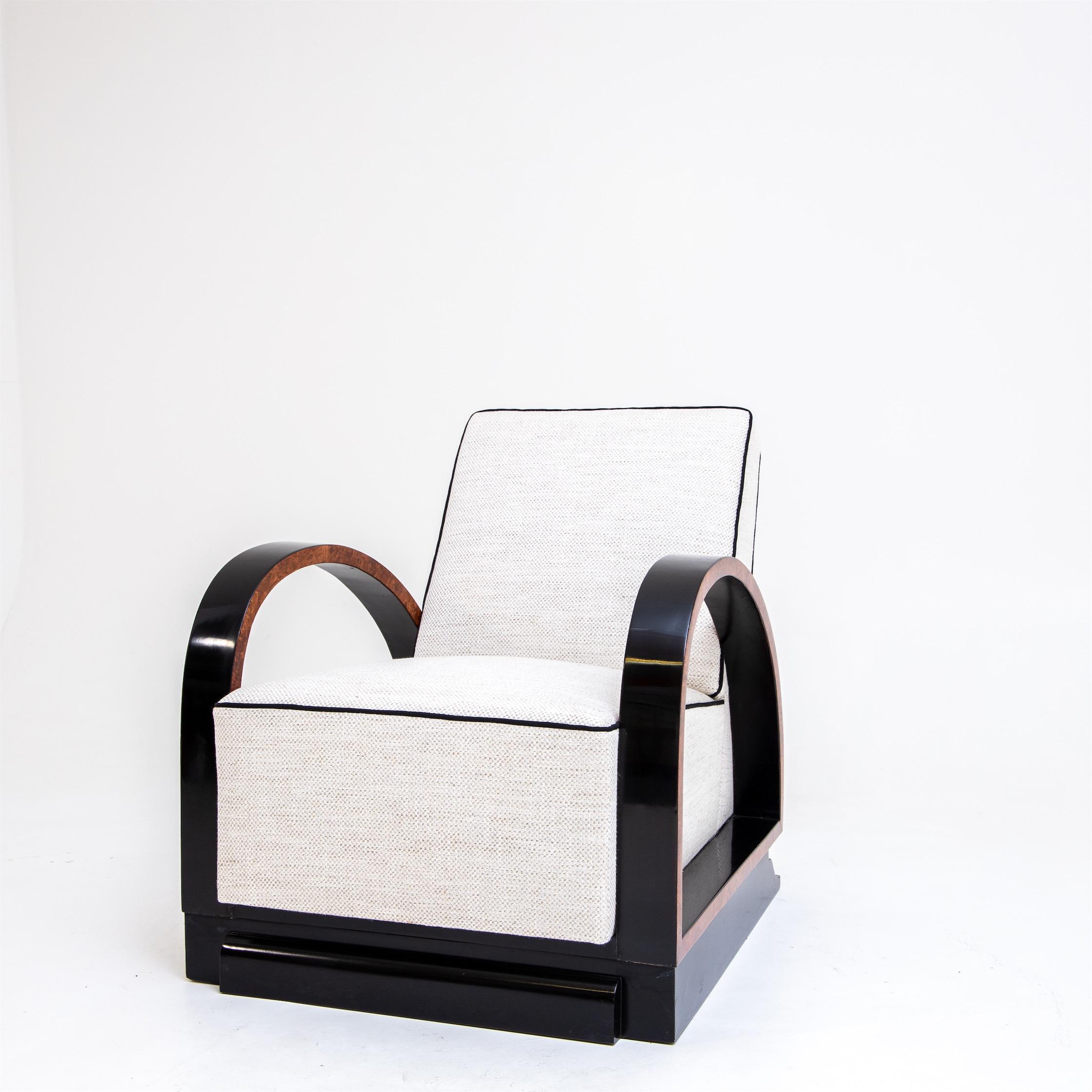 Paire de fauteuils de salon Art Déco, France, années 1920 2