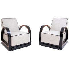 Paire de fauteuils de salon Art Déco, France, années 1920