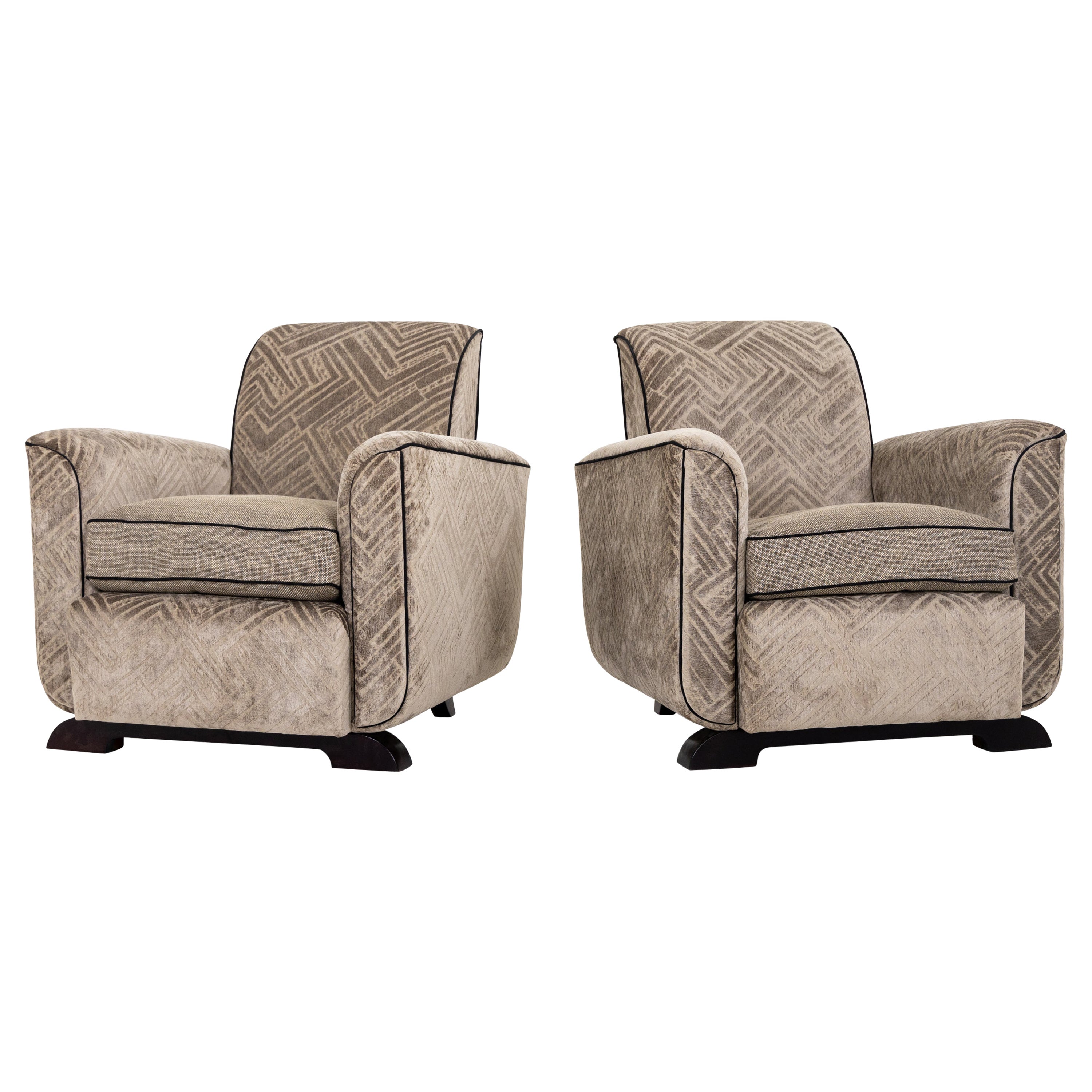 Paire de fauteuils de salon Art Déco, France, années 1920