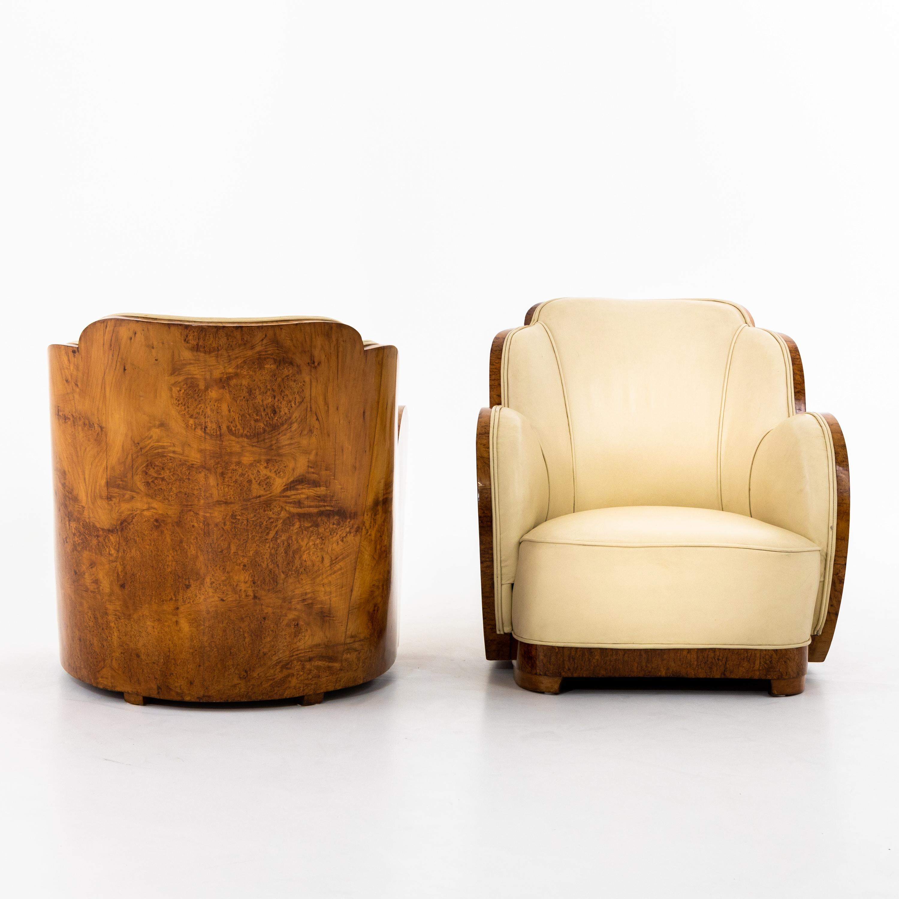 Pair of Art Deco Cloud Chairs Attributed to Harry and Lou Epstein of  London, 1930 at 1stDibs