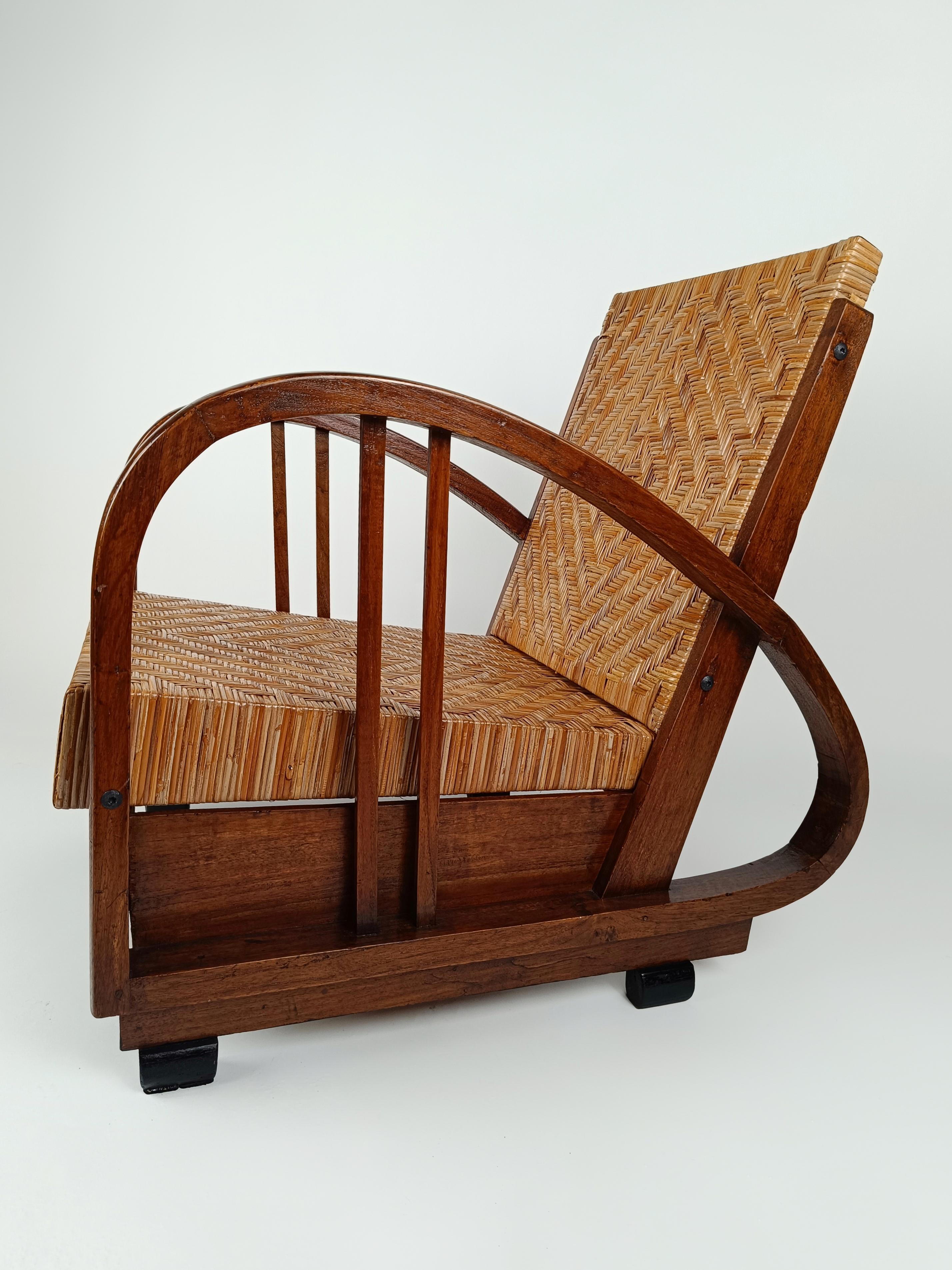 art deco rattan furniture