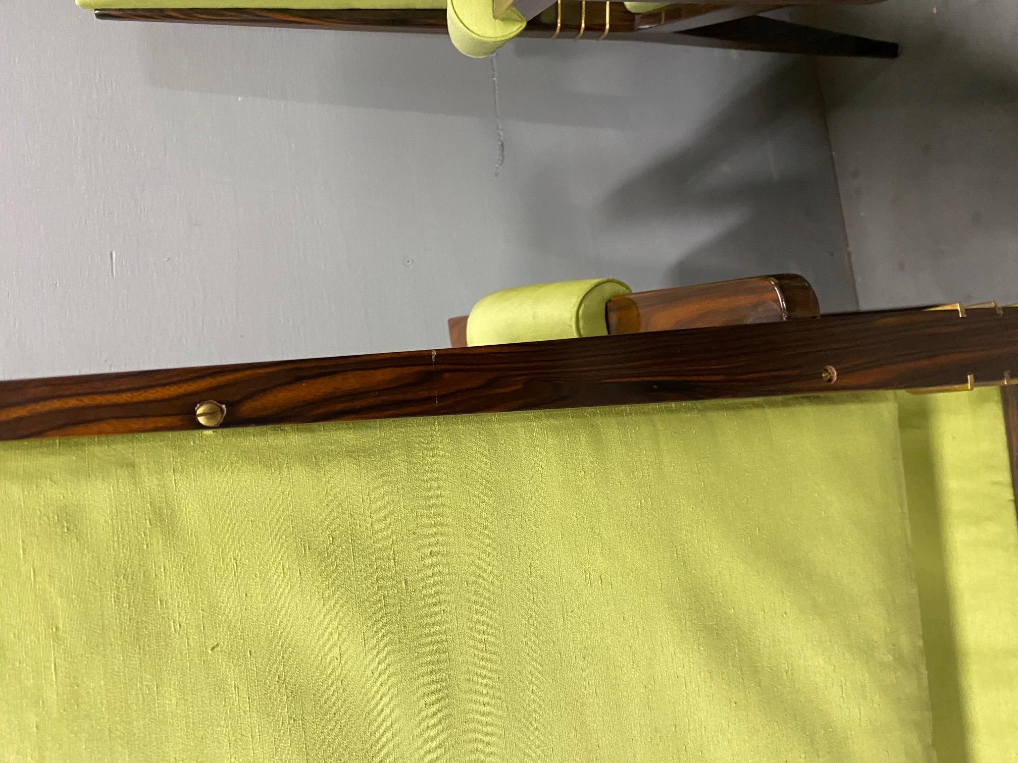 Paar Art Deco  Makassar-Ebenholz-Sessel von Maison Dominique im Angebot 1