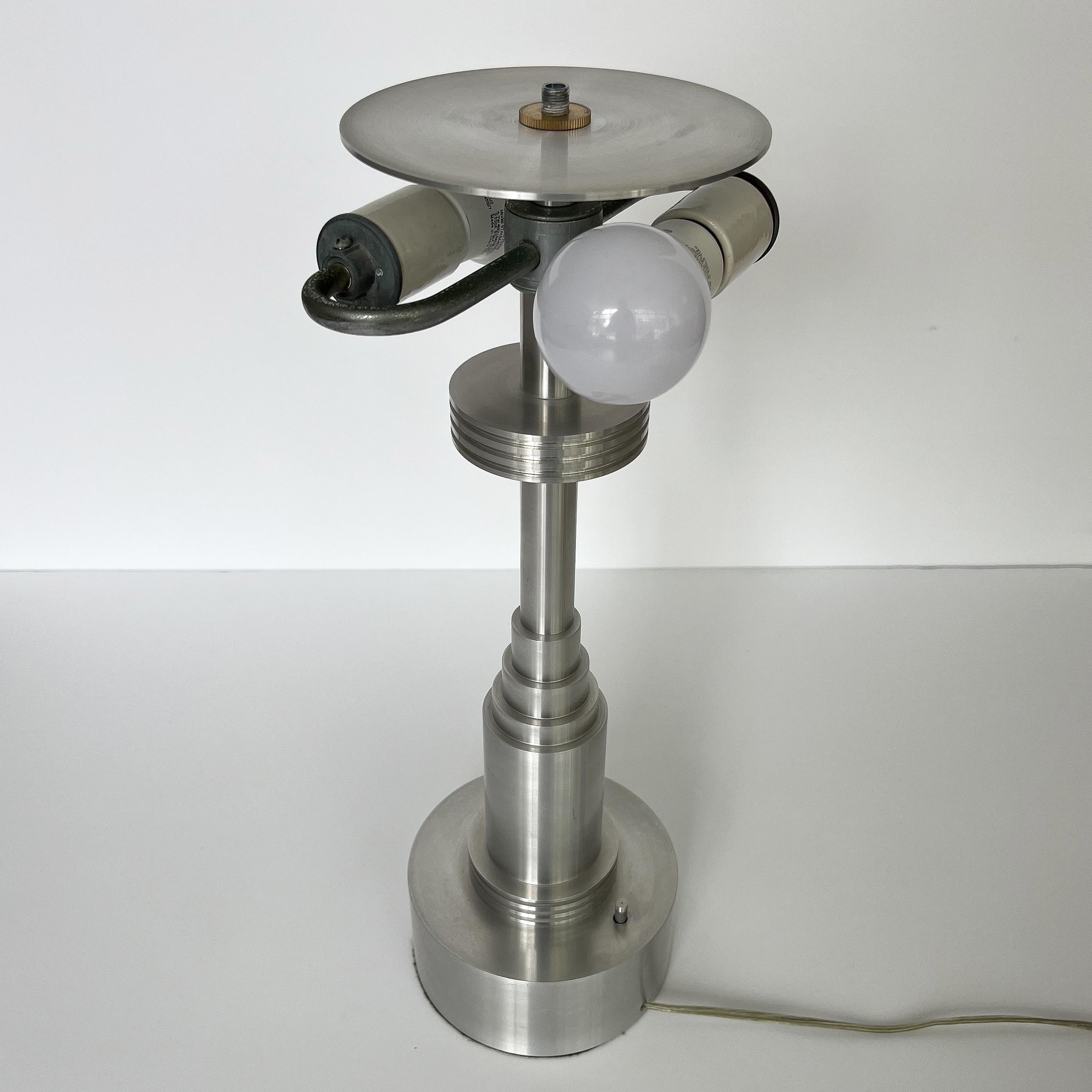 Pair of Art Deco / Machine Age Table Lamps in the Manner of Walter Von Nessen 5