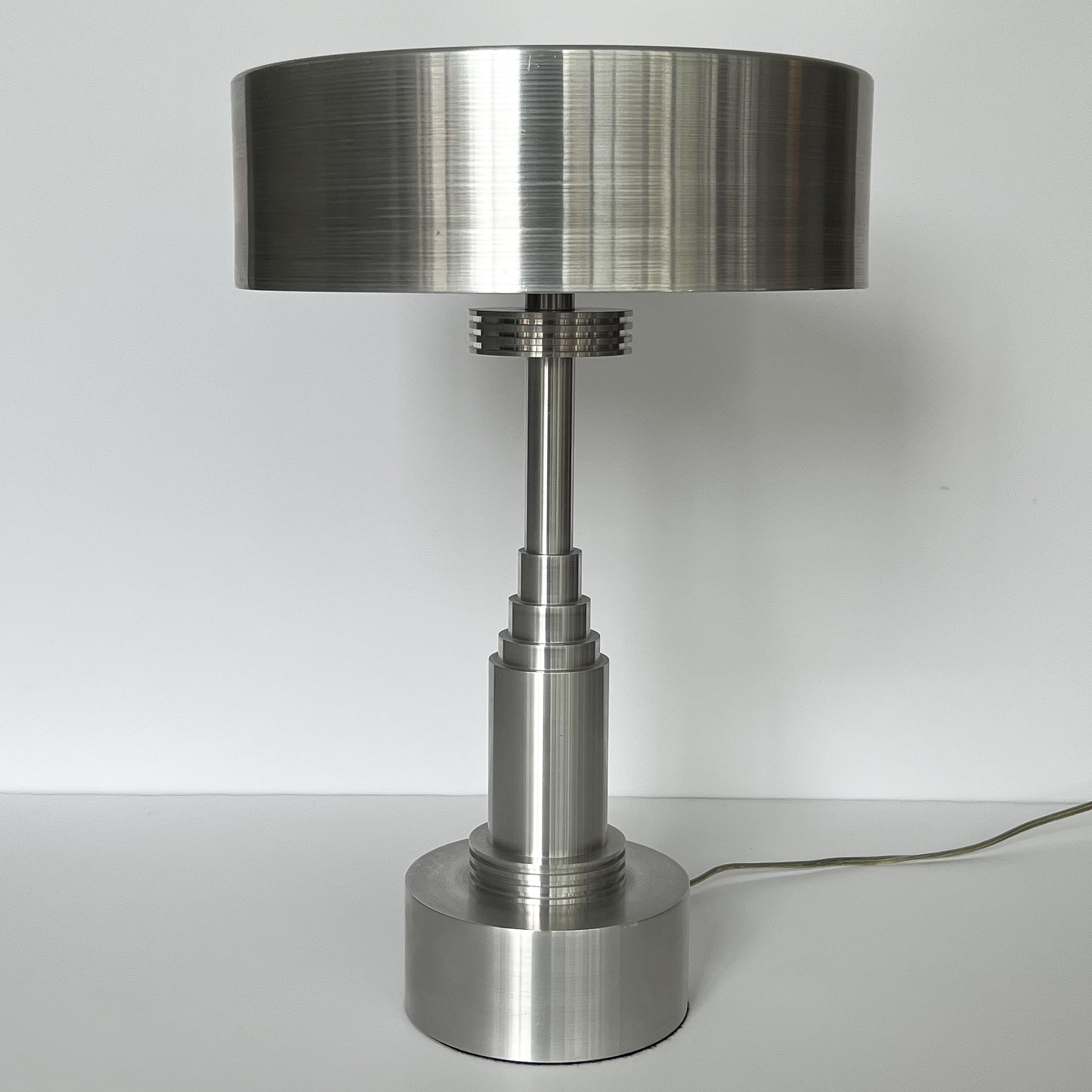 Pair of Art Deco / Machine Age Table Lamps in the Manner of Walter Von Nessen 1