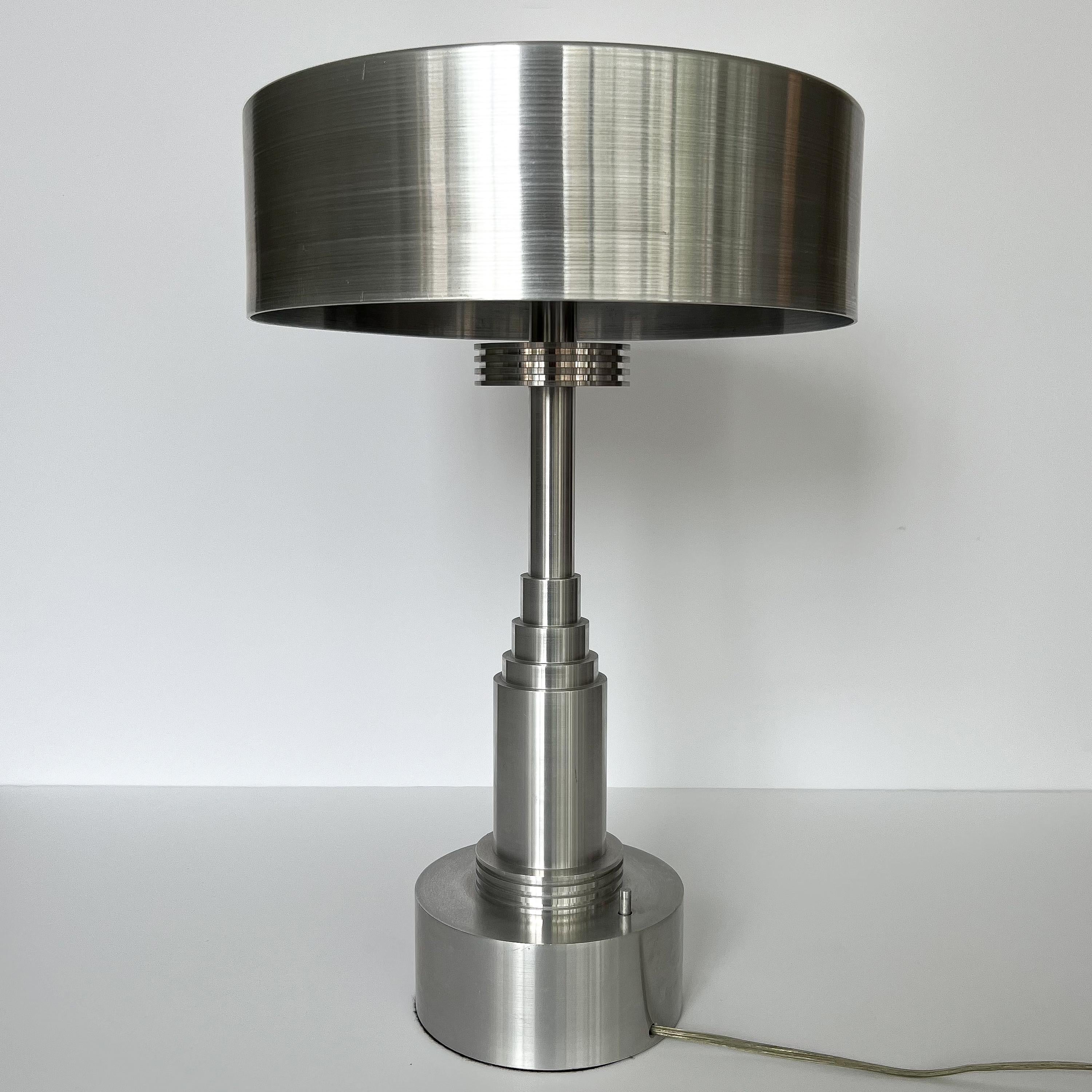 Pair of Art Deco / Machine Age Table Lamps in the Manner of Walter Von Nessen 2