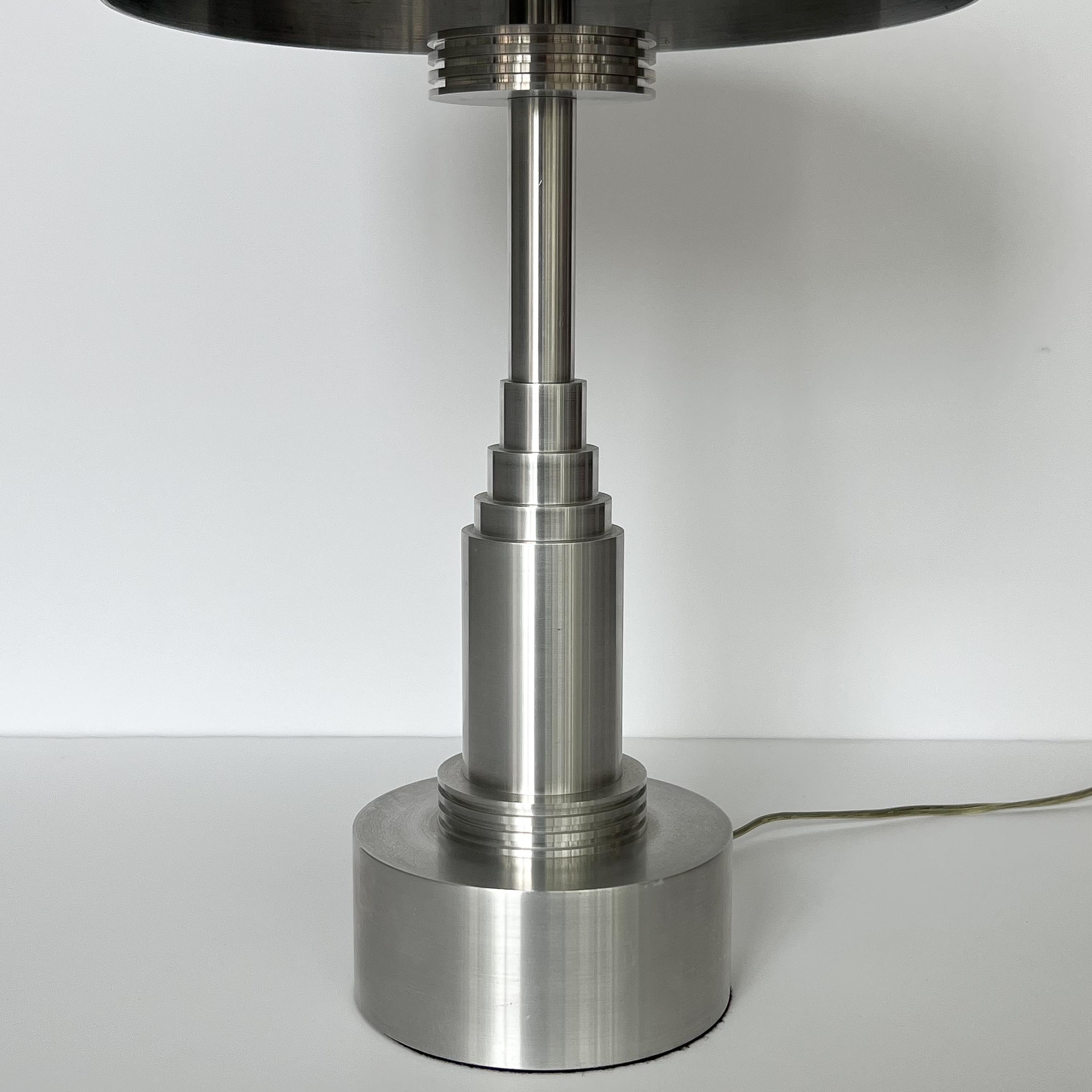 Pair of Art Deco / Machine Age Table Lamps in the Manner of Walter Von Nessen 3