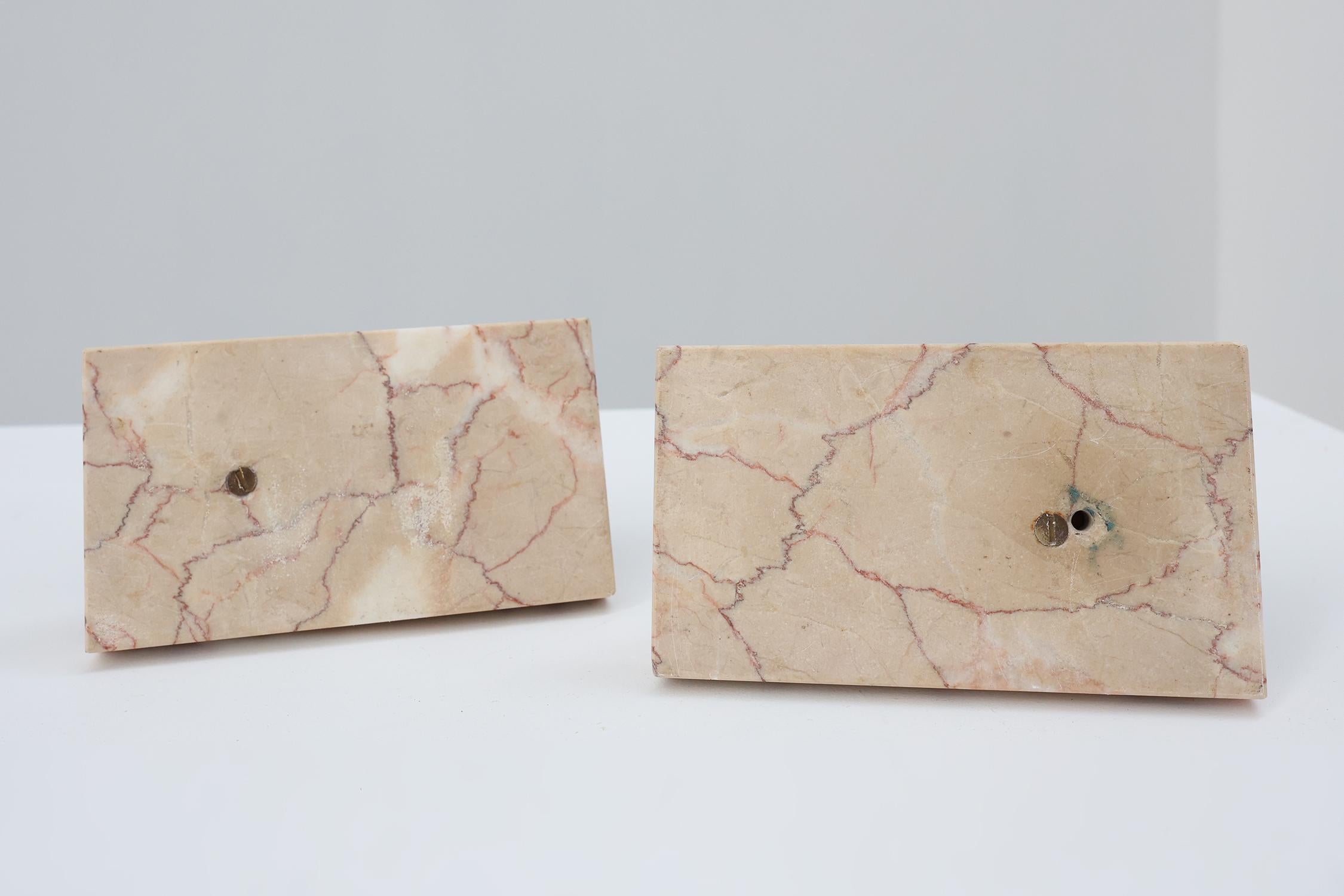 Pair of Art Deco marble and bronze “Dove” bookends, France 1930s For Sale 5