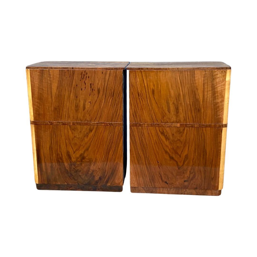 Pair of Art Deco Matching Bedside Cabinets 3