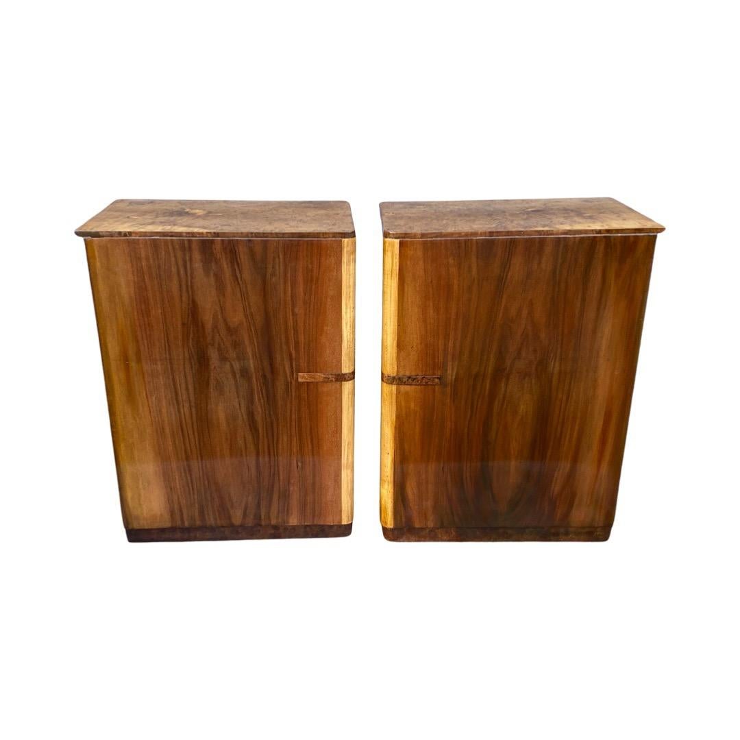 Pair of Art Deco Matching Bedside Cabinets 4