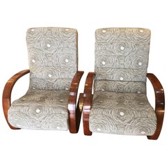 Pair of Art Deco Midcentury Armchairs