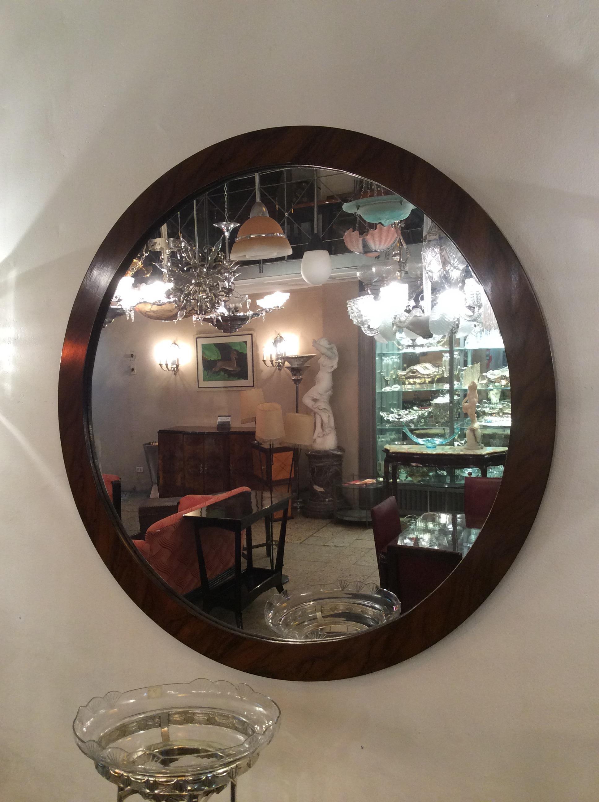 Pair of Art Deco Mirror in Wood and Mirror, Year: 1920, France For Sale 1