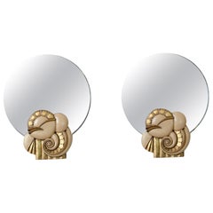 Pair of Art Deco Mirrors by Paul Follot