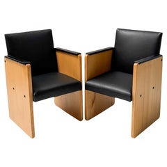 Paire de fauteuils modernistes Art Déco de Jan den Drijver pour De Stijl, années 1930