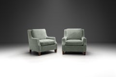 Pair of Art Deco Modernist Armchairs, Europe 1940s
