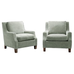 Pair of Art Deco Modernist Armchairs, Europe 1940s