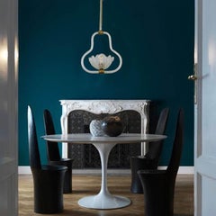 Pair of Art Deco Murano Glass and Brass Pendants or Lanterns by Barovier