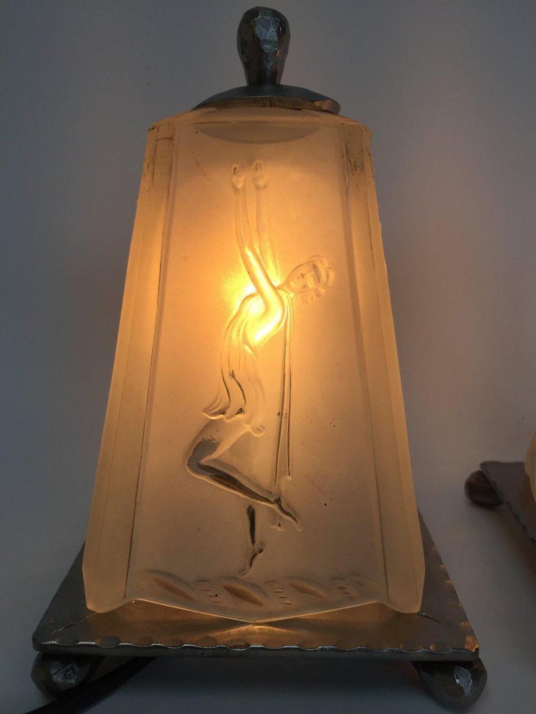 Pair of Art Deco Night Lights For Sale at 1stDibs