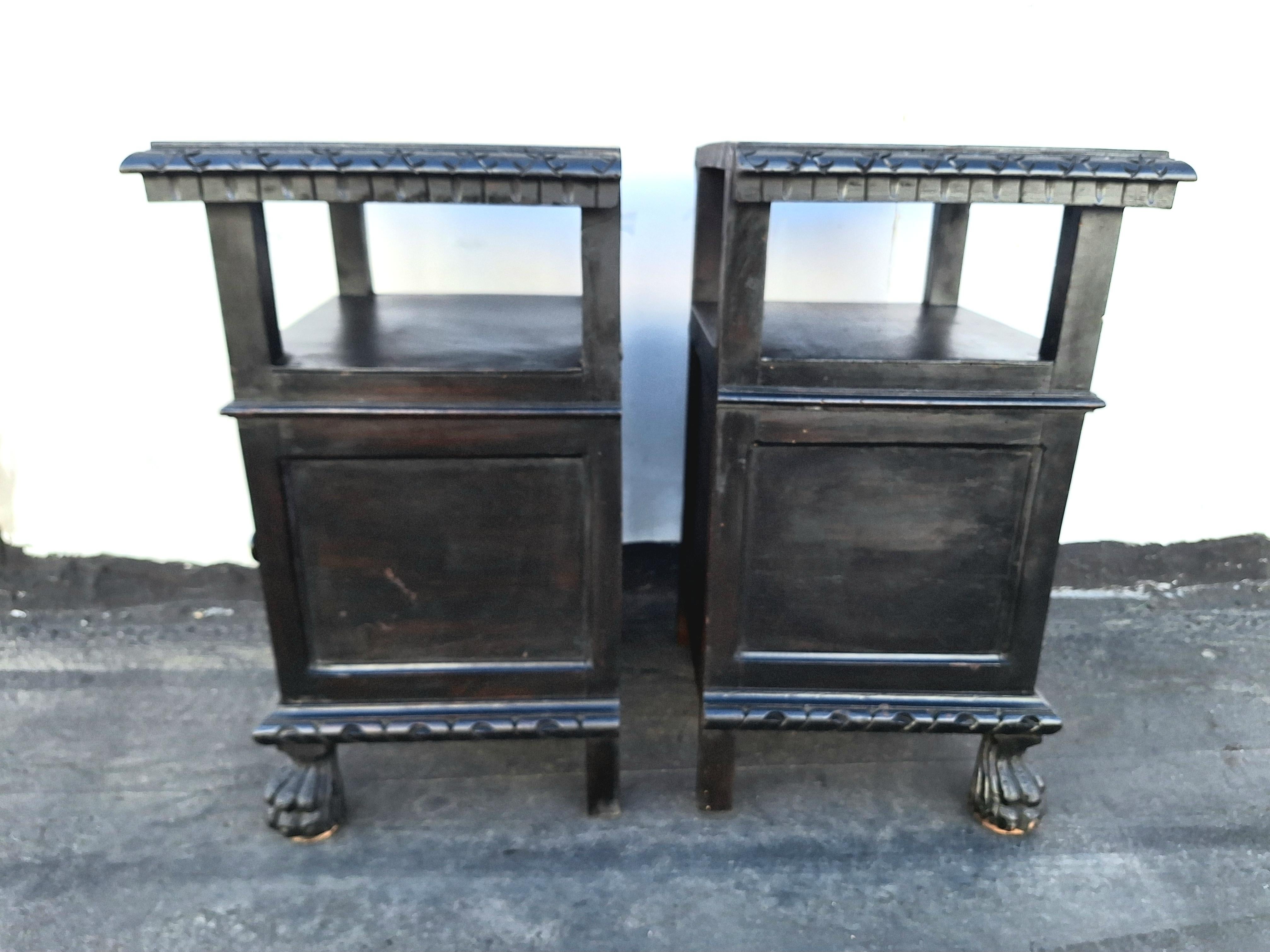 French Pair of  Art Deco Night Stands For Sale