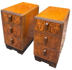 Pair of Art Deco nightstands