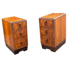 Coppia di comodini in stile Art Déco
